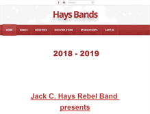 Tablet Screenshot of haysbands.org